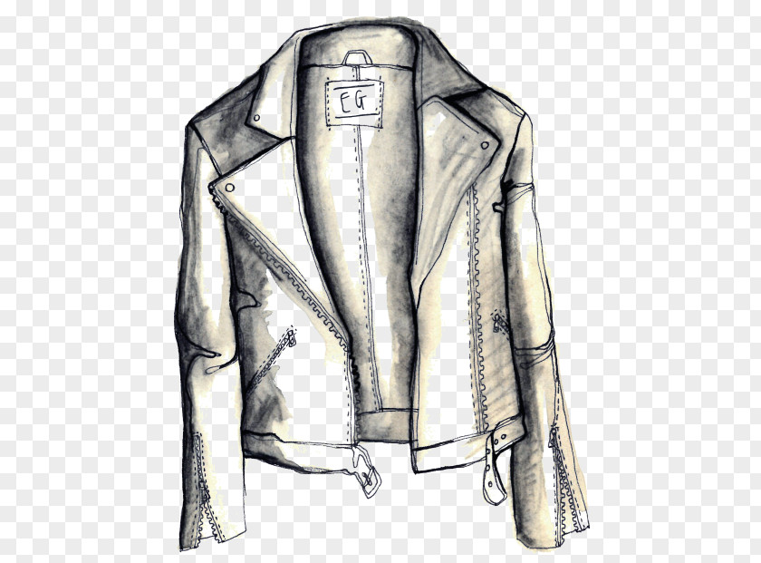 Fashion Ilustration Leather Jacket T-shirt Clothing PNG