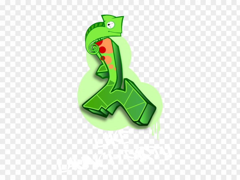 Frog Green Font PNG