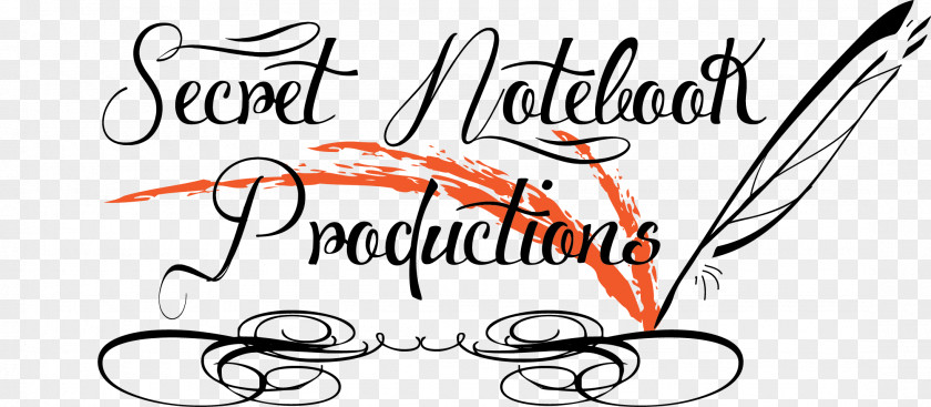 PRODUCTION COMPANY Calligraphy Brand Notebook Productions Font PNG