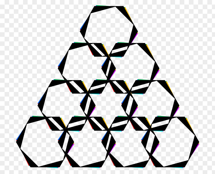 Triangle Symmetry Pattern PNG