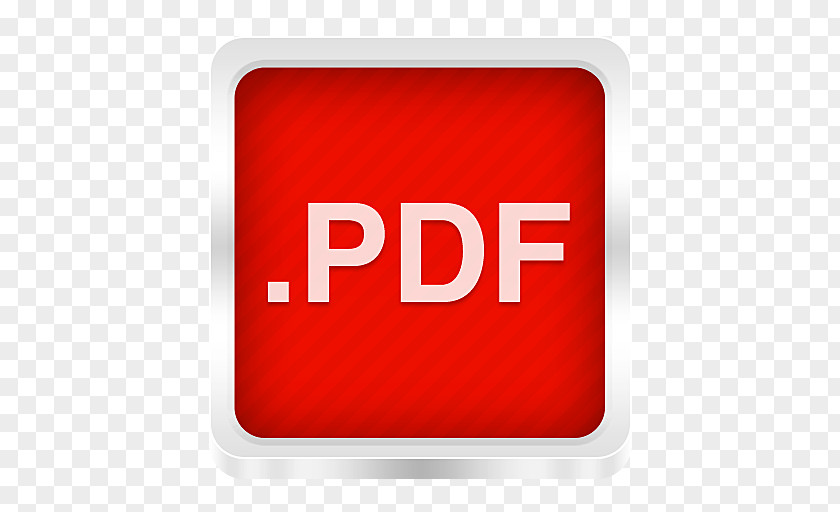 PDF Icon Boxed Metal Icons Portable Document Format Download PNG
