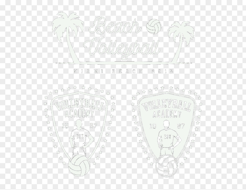 Shields Beach Volleyball White Brand Pattern PNG