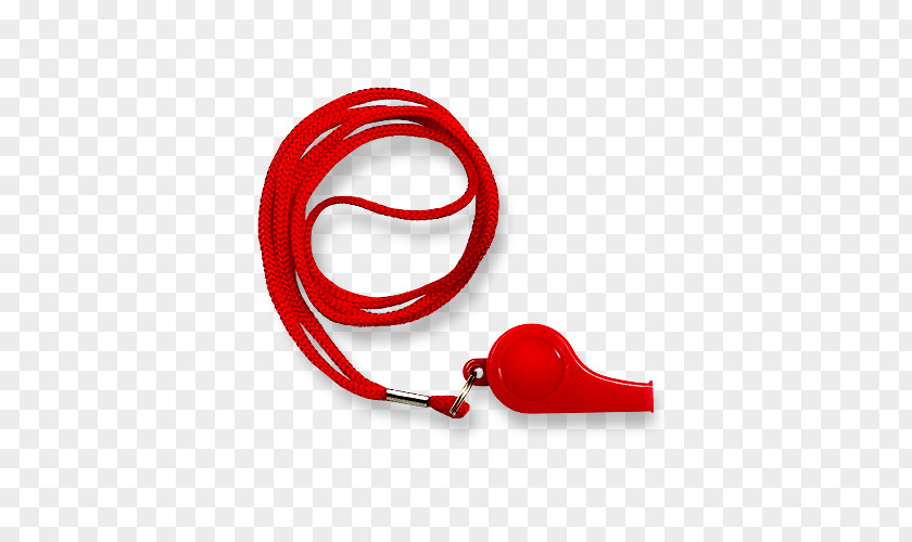 Whistle Lanyard Business Buoy Red PNG