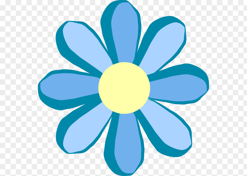 Blue Cliparts Flower Yellow Clip Art PNG
