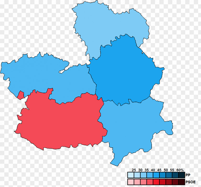 Castilian-Manchegan Regional Election, 2015 Image Map Vector Graphics PNG