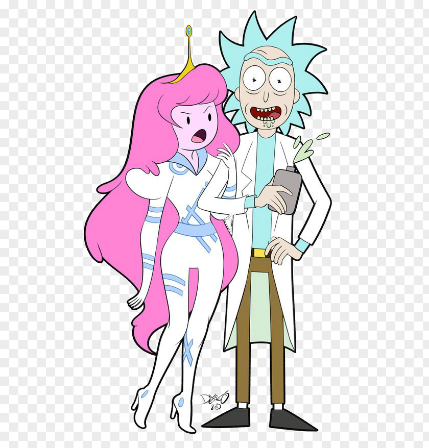 Finn The Human Rick Sanchez Morty Smith Crossover Animation PNG