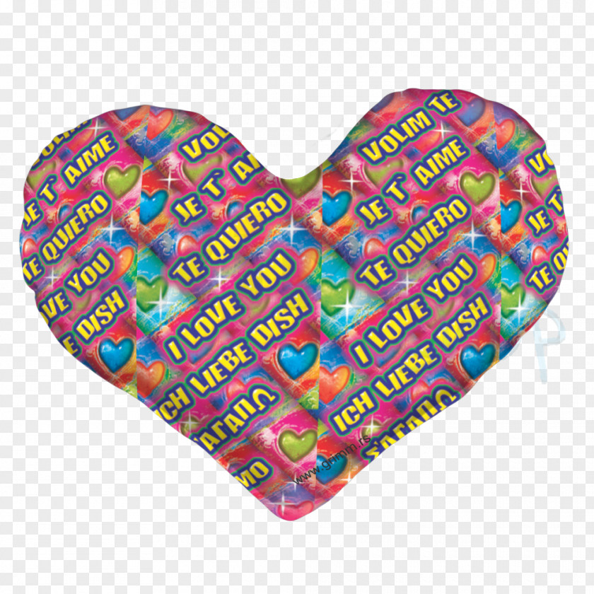 Heart Pillow Research Pattern PNG