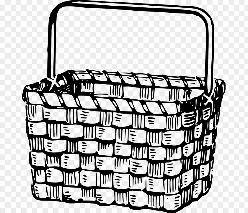 Nostalgia Vector Drawing Picnic Baskets Clip Art PNG