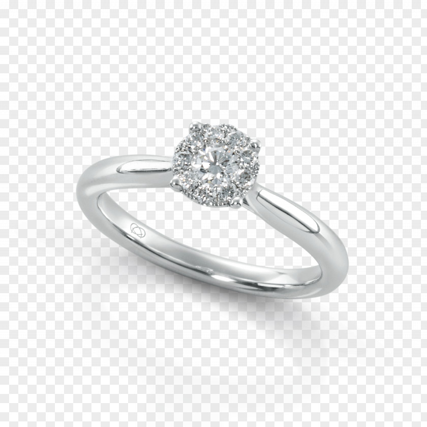 Plain Circle Engagement Ring Diamond Jewellery Gold PNG