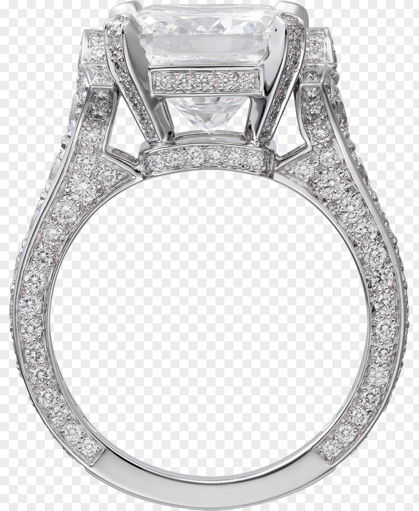 Platinum Ring Jewellery Diamond Brilliant PNG