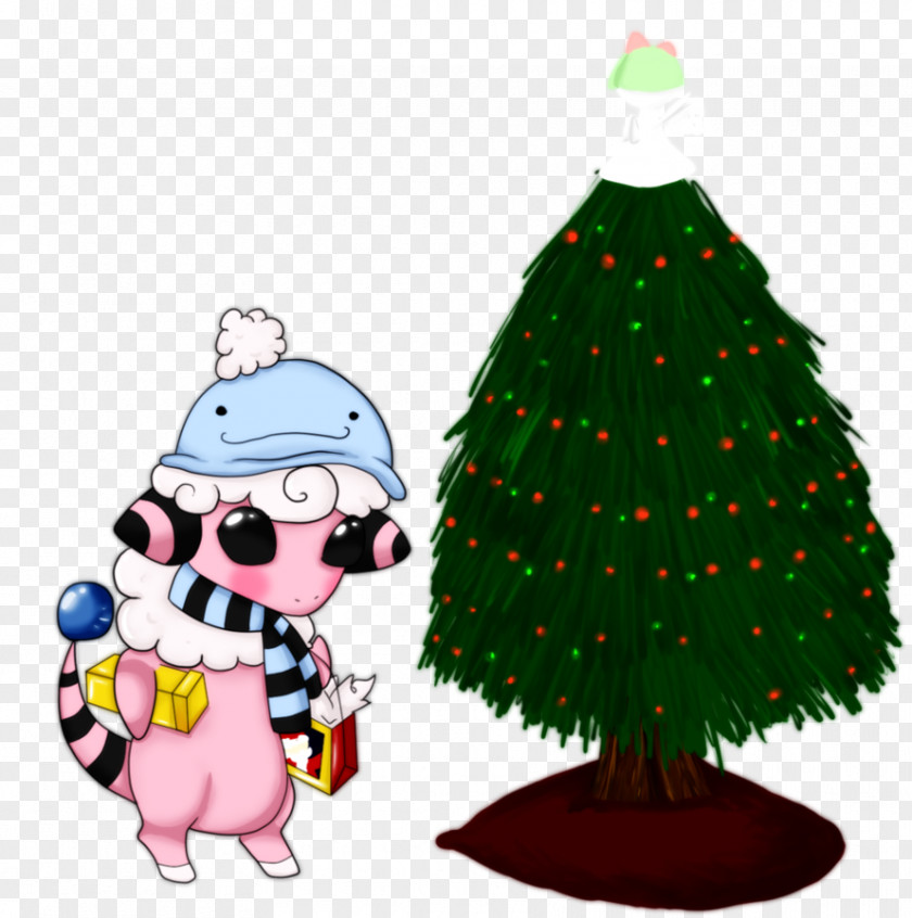 Secret Santa Christmas Tree Ornament Fir Character PNG