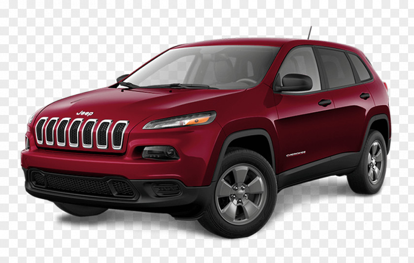 The Deep Red 2018 Jeep Cherokee Chrysler Dodge Car PNG