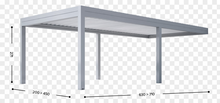 White Pergola Aluminium Ecological Design Extrusion Twist PNG