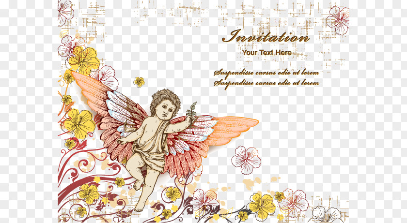 Cupid Decorative Pattern Vector Material Free Buckle Euclidean Illustration PNG