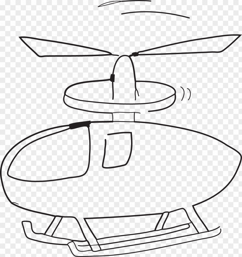 Technical Helicopter Rotor Drawing Yaw PNG