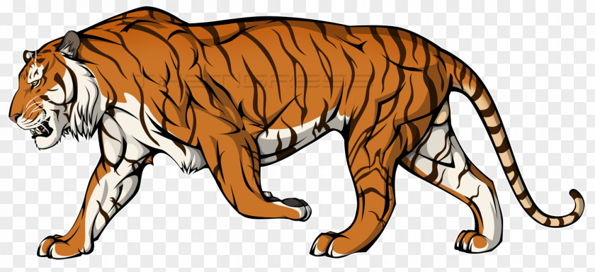 Tiger Cartoon Felidae Animal Clip Art PNG