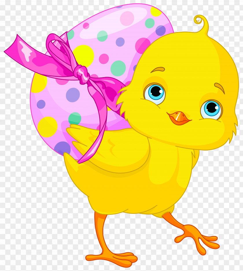 Easter Chicken With Pink Egg Clipart Bunny Clip Art PNG