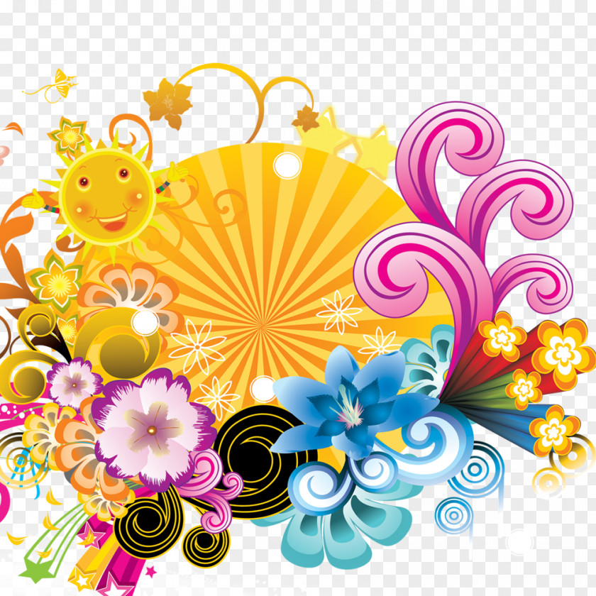 Floral Pattern Clip Art PNG