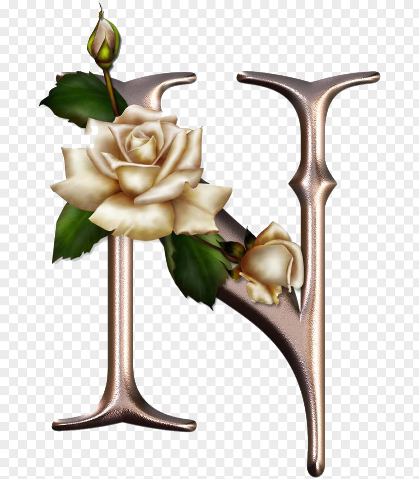 Lettering Alphabet Flower Rose Letter Gothic Å PNG