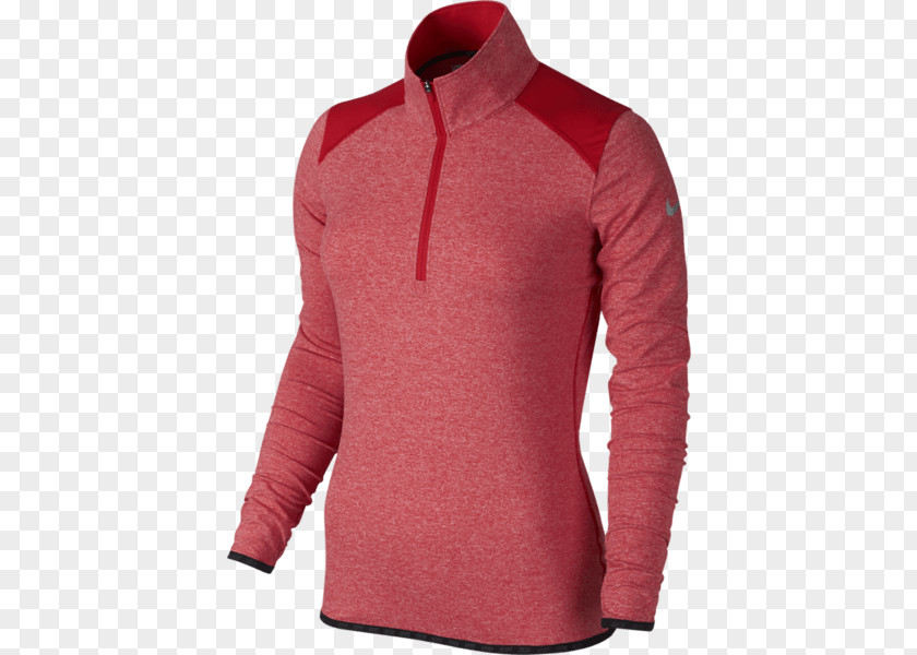 Nike Half Zip T-shirt Sleeve Sweater Clothing PNG