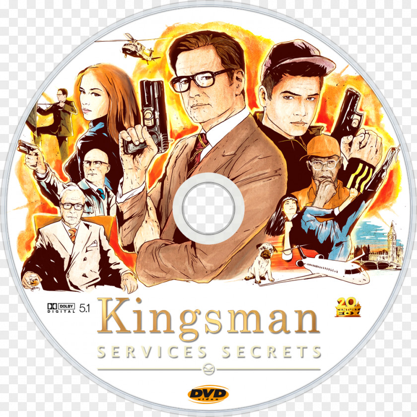 Secret SERVICE Kingsman Film Series Hollywood Poster PNG