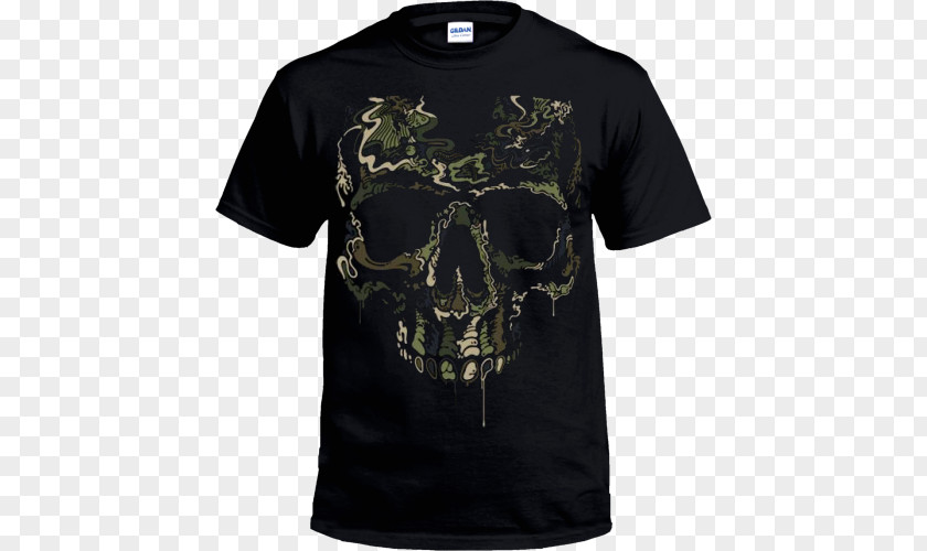 T-shirt Hoodie Military Camouflage Skull PNG