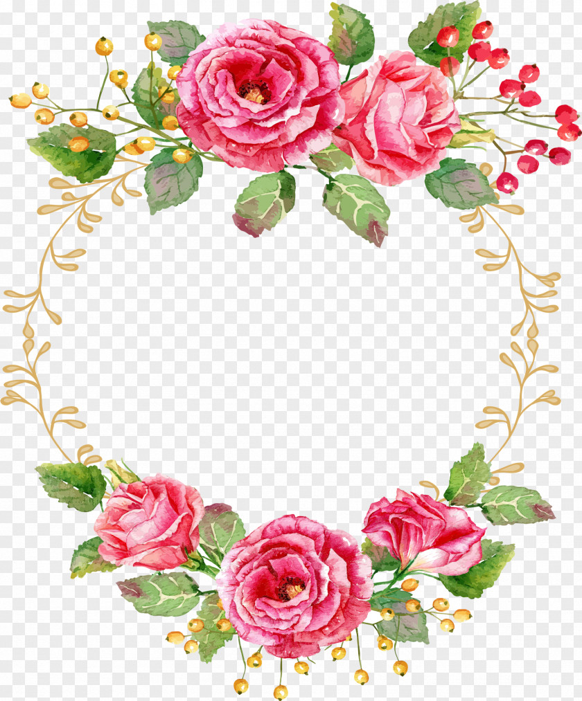 Watercolor Butterfly Rose Painting Floral Design Flower PNG