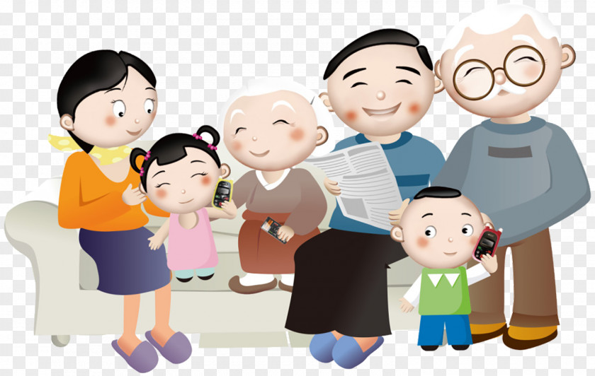 Cartoon Farewell Party Happiness Comics U5e78u798fu4e00u5bb6u4eba Animation PNG