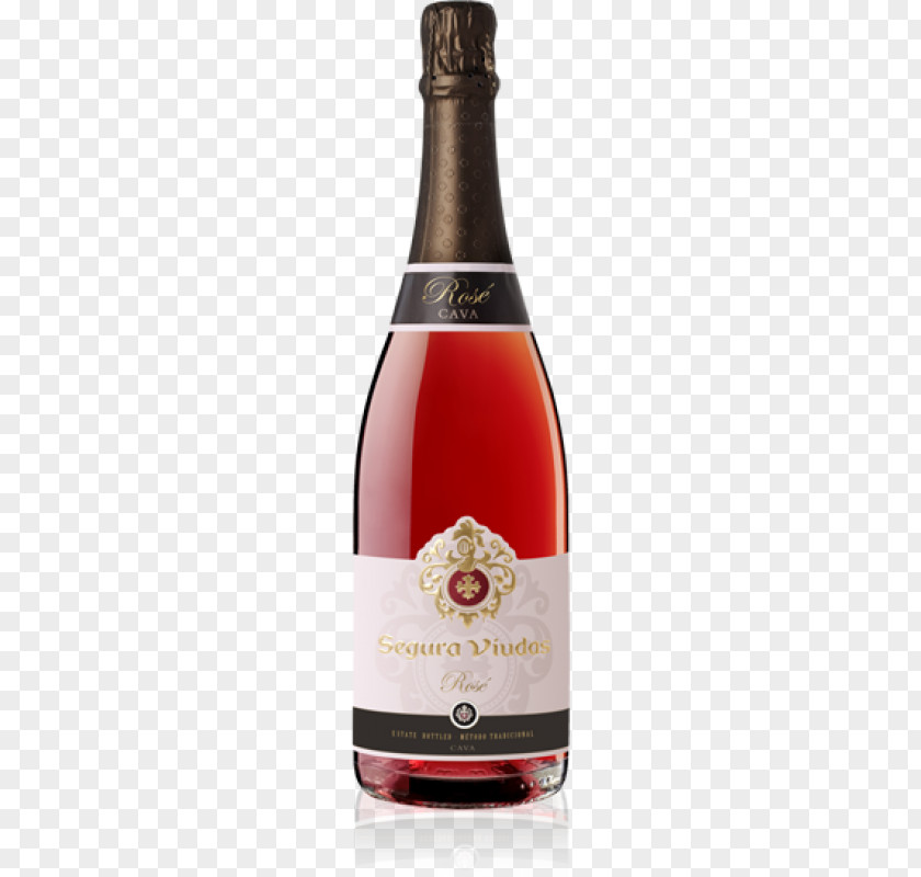 Champagne Cava DO Rosé Sparkling Wine PNG