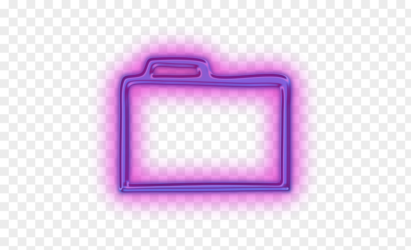 Icon Folder Directory Tab Neon PNG