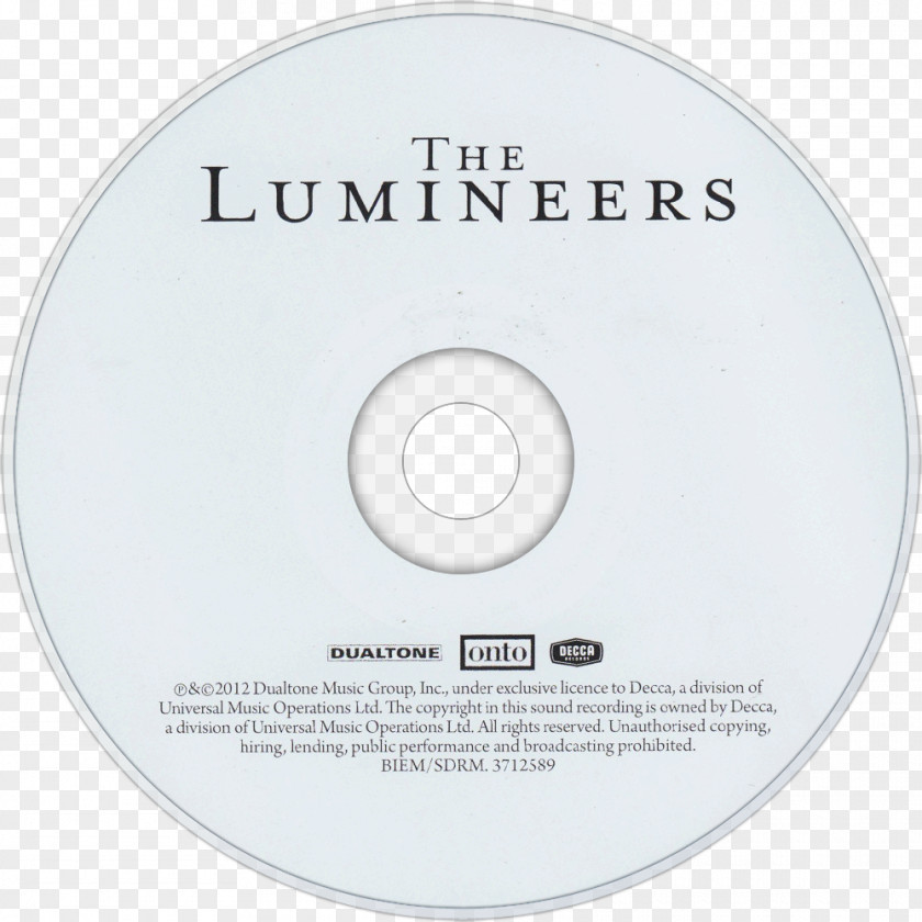 Lumineers Compact Disc The Brand PNG