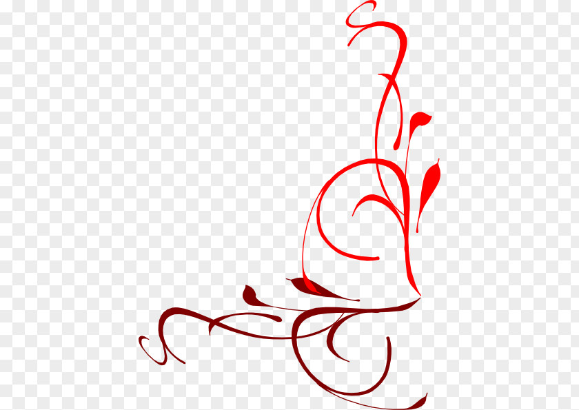 Red Flourish Cliparts Gold Art Clip PNG