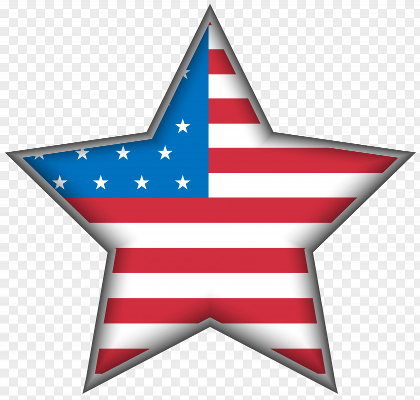 USA Star Clip Art Image United States Independence Day PNG
