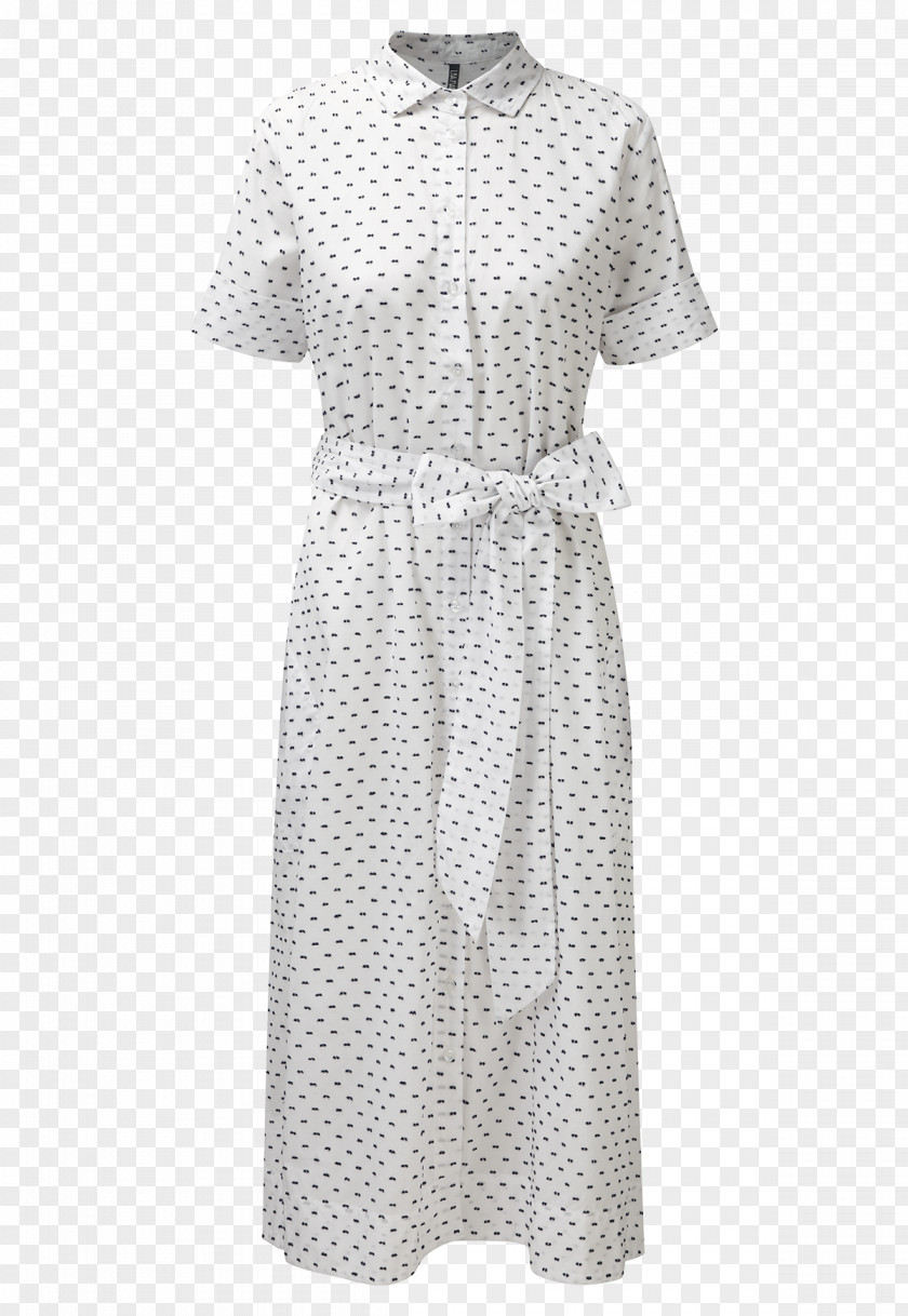 Dress Polka Dot Shirtdress Tunic PNG