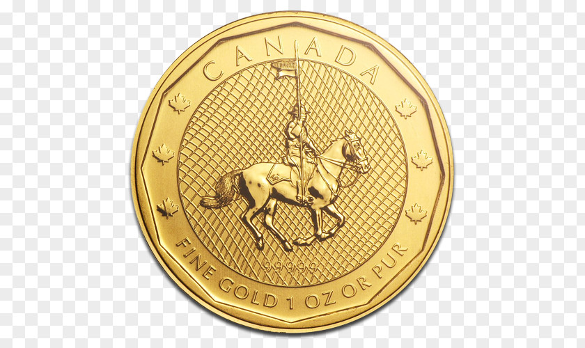 Gold Coin Canada Canadian Maple Leaf PNG