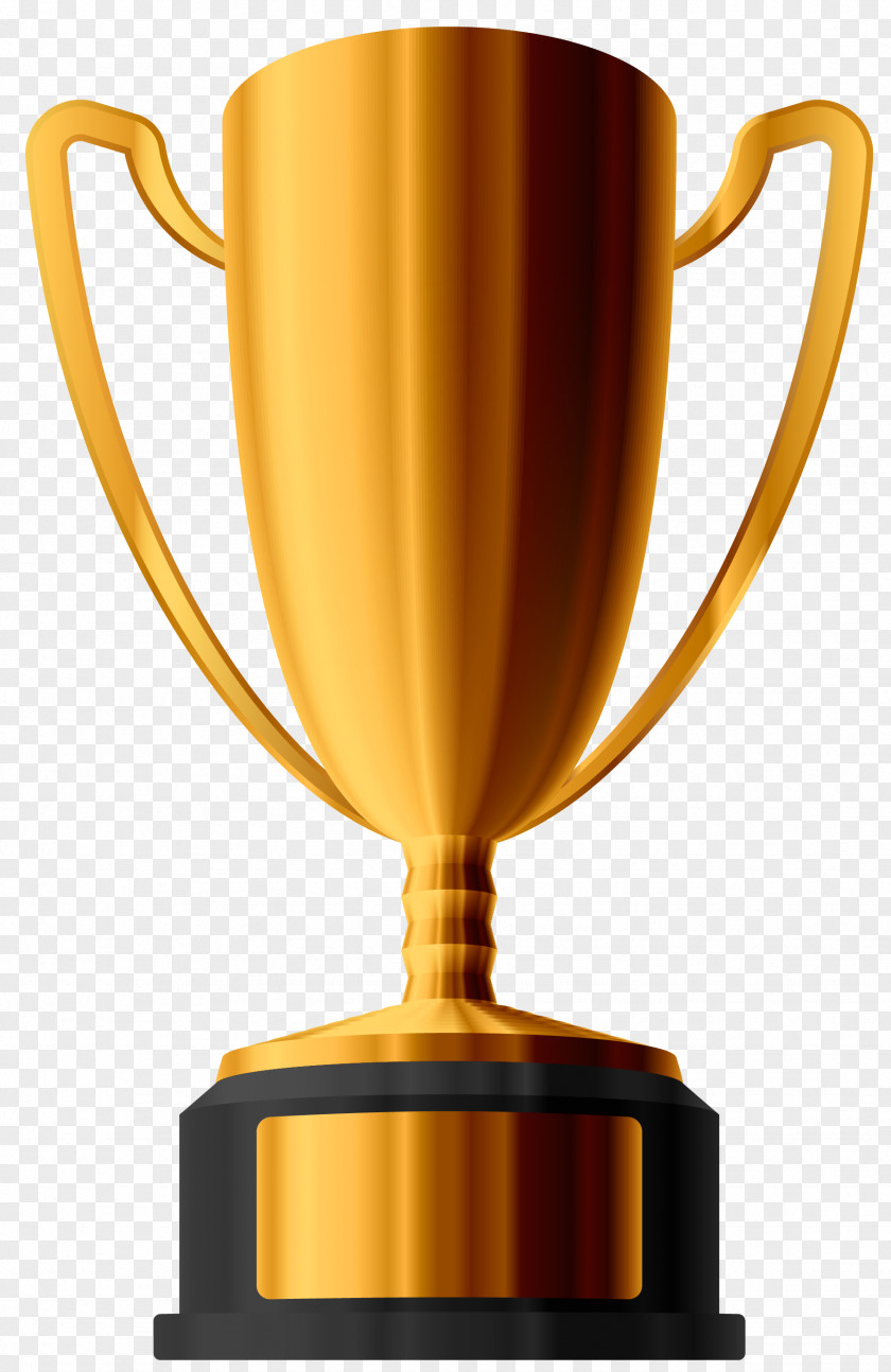 Golden Cup Trophy Award Clip Art PNG