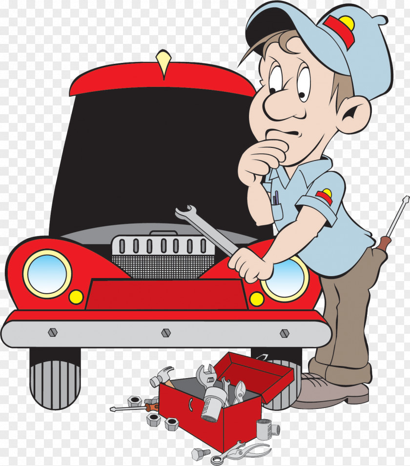 Repair Vector Cartoon Automobile Shop Maintenance PNG