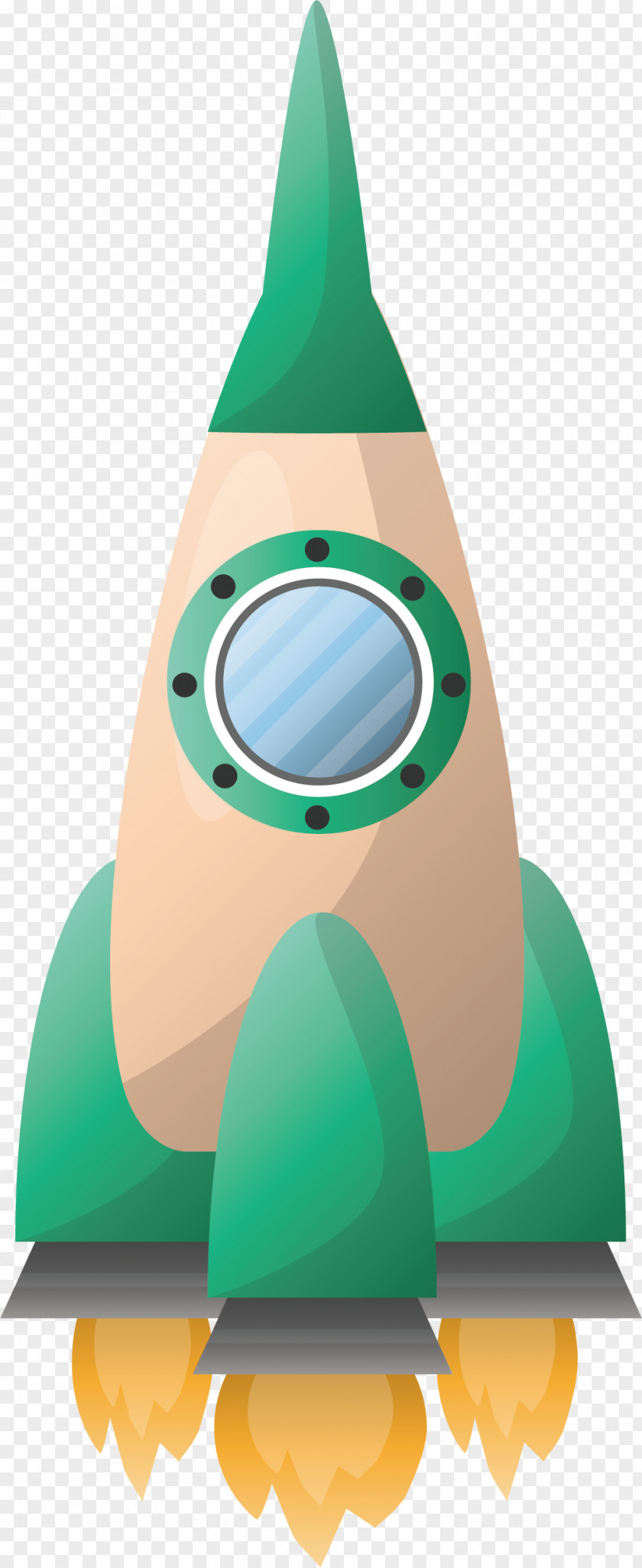 Cartoon Ship Rocket Spacecraft Illustration PNG