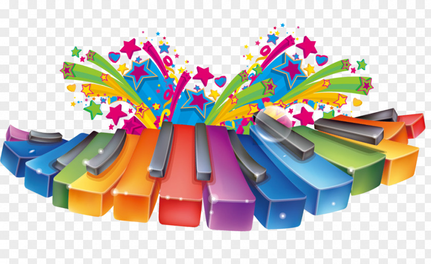 Color Key Piano Musical Instrument Keyboard PNG