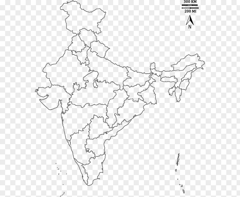 India Blank Map Mapa Polityczna World PNG