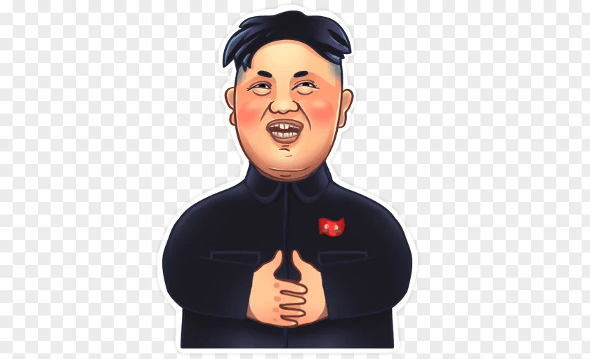 Kim Jong-un North Korea Sticker Telegram Politician PNG