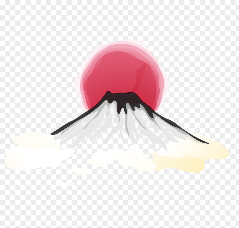 Vector Mount Fuji, Japan Fuji Ukiyo-e Gratis Clip Art PNG