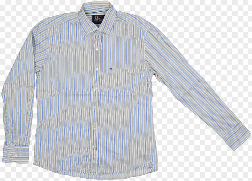 Vertical Stripe Dress Shirt Collar Sleeve Button Barnes & Noble PNG