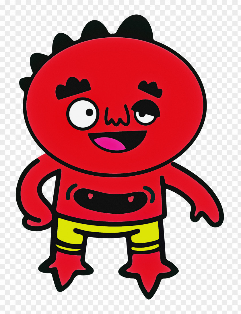 Cartoon Character Red Line Mathematics PNG