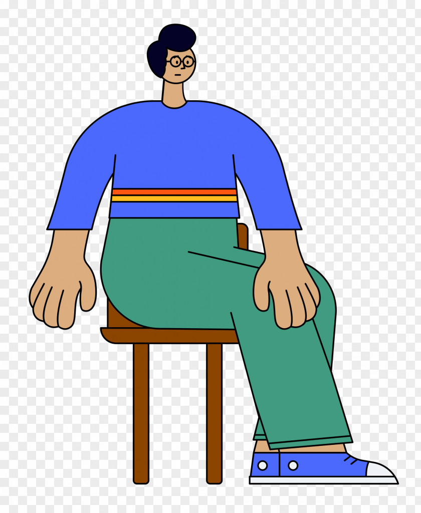 Cartoon Dobele Line Male Meter PNG