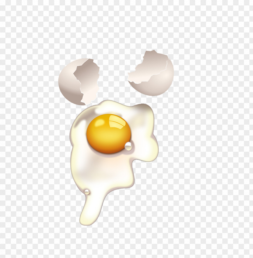 Cartoon Scattered Eggs Fried Egg Carton Clip Art PNG