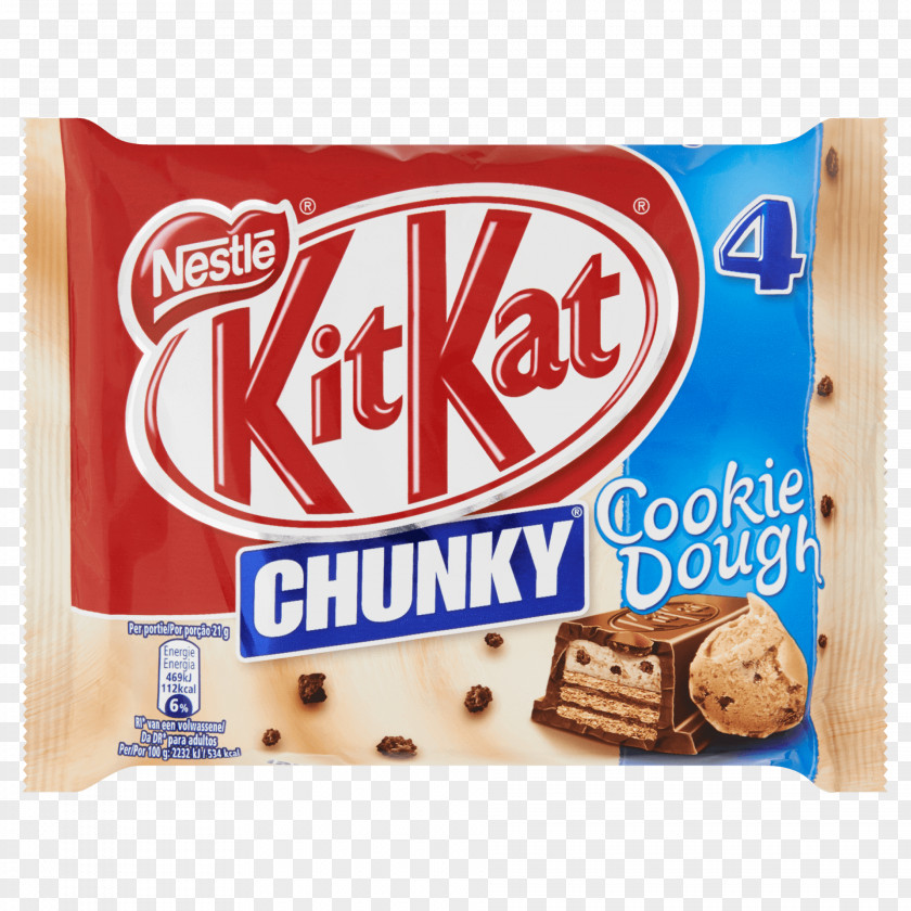 Cookie Press Chocolate Bar Kit Kat Chunky White, 5er Packung KitKat Dough Van Albert Heijn Product PNG