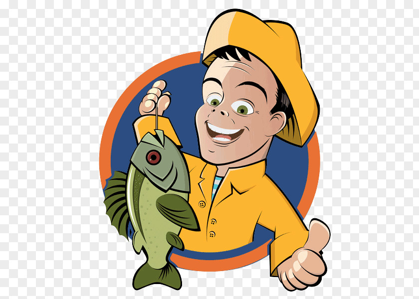 Fishing Cartoon Drawing PNG