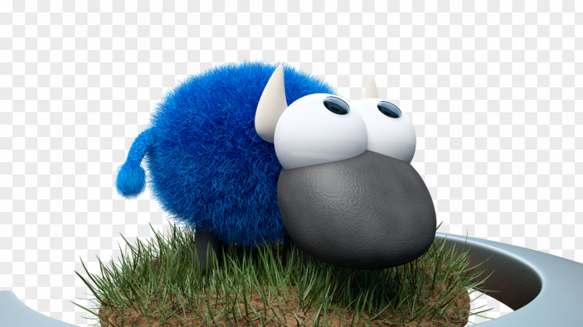 Fluffy Cows Blue Cow Company 3D Computer Graphics Image Visualization Plush PNG