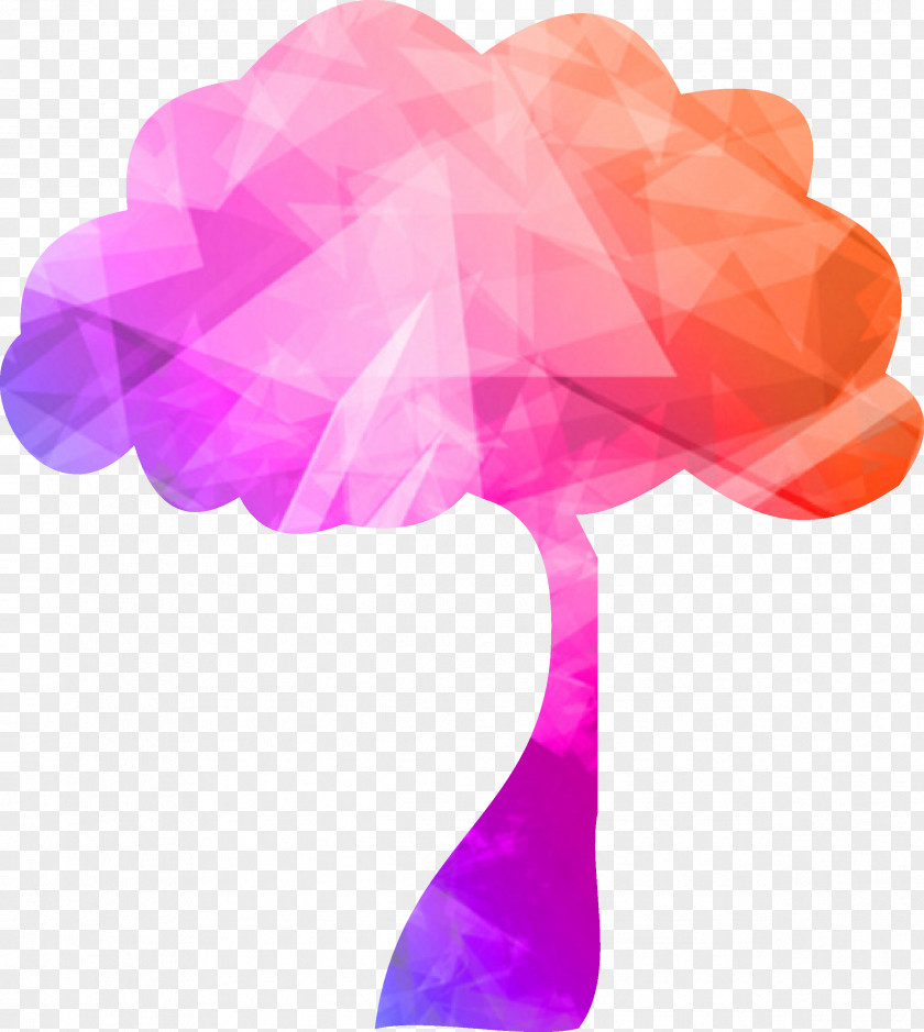 Tree,Colorful Tree Poster Geometry PNG